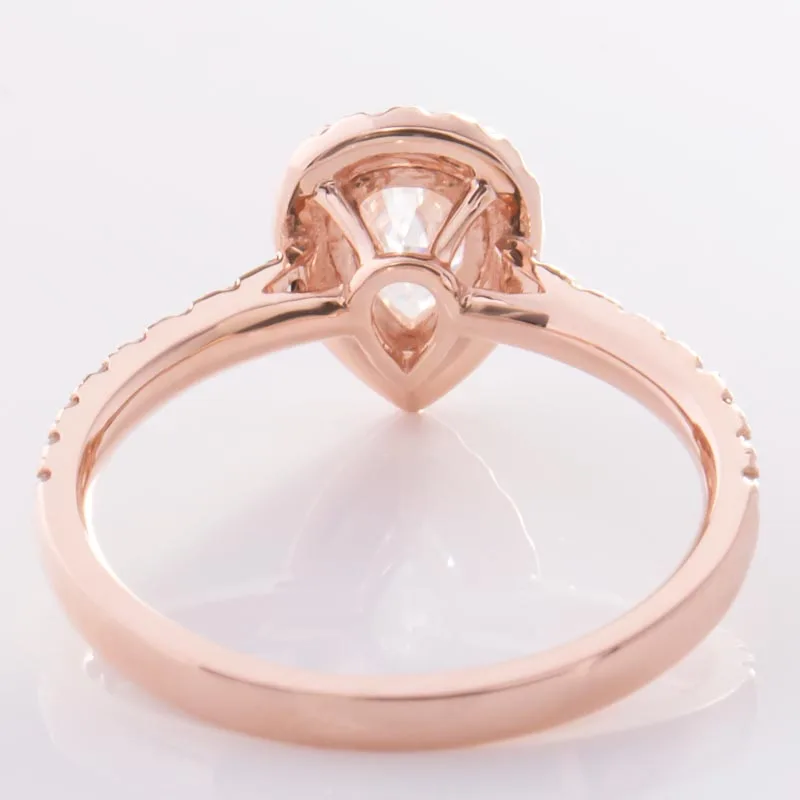 Provence 10K/14K/18K Moissanite Wedding Rings for Women Pear Cut D Color  VVS1 Diy Fine Jewelry Women's Engagement Rings GRA