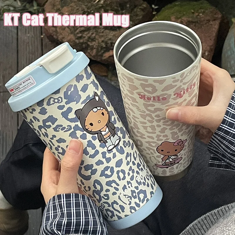 

Hello Kitty 316 Stainless Steel Large Capacity Vacuum Insulated Water Bottle Double Drink Portable Straw Leakproof Thermal Cup