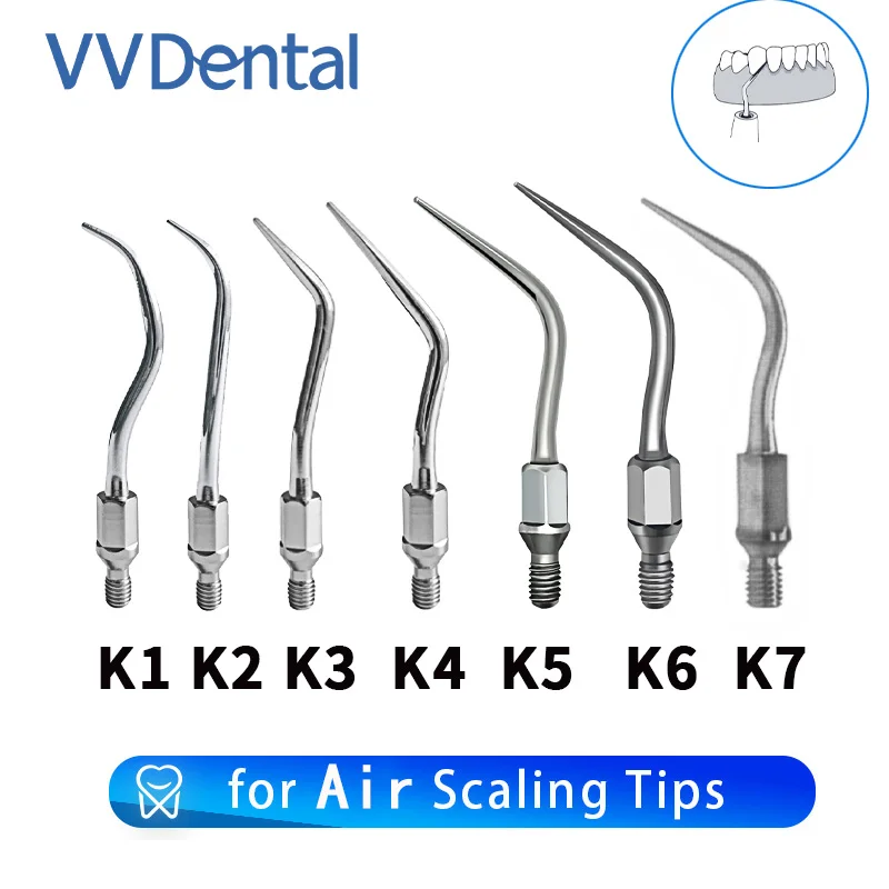 VVDental Pneumatic Scaler Tip Air Scaler Tips Remove Gingival Calculus, Plaque and Hard Objects for KAVO Air Scaler Accessories