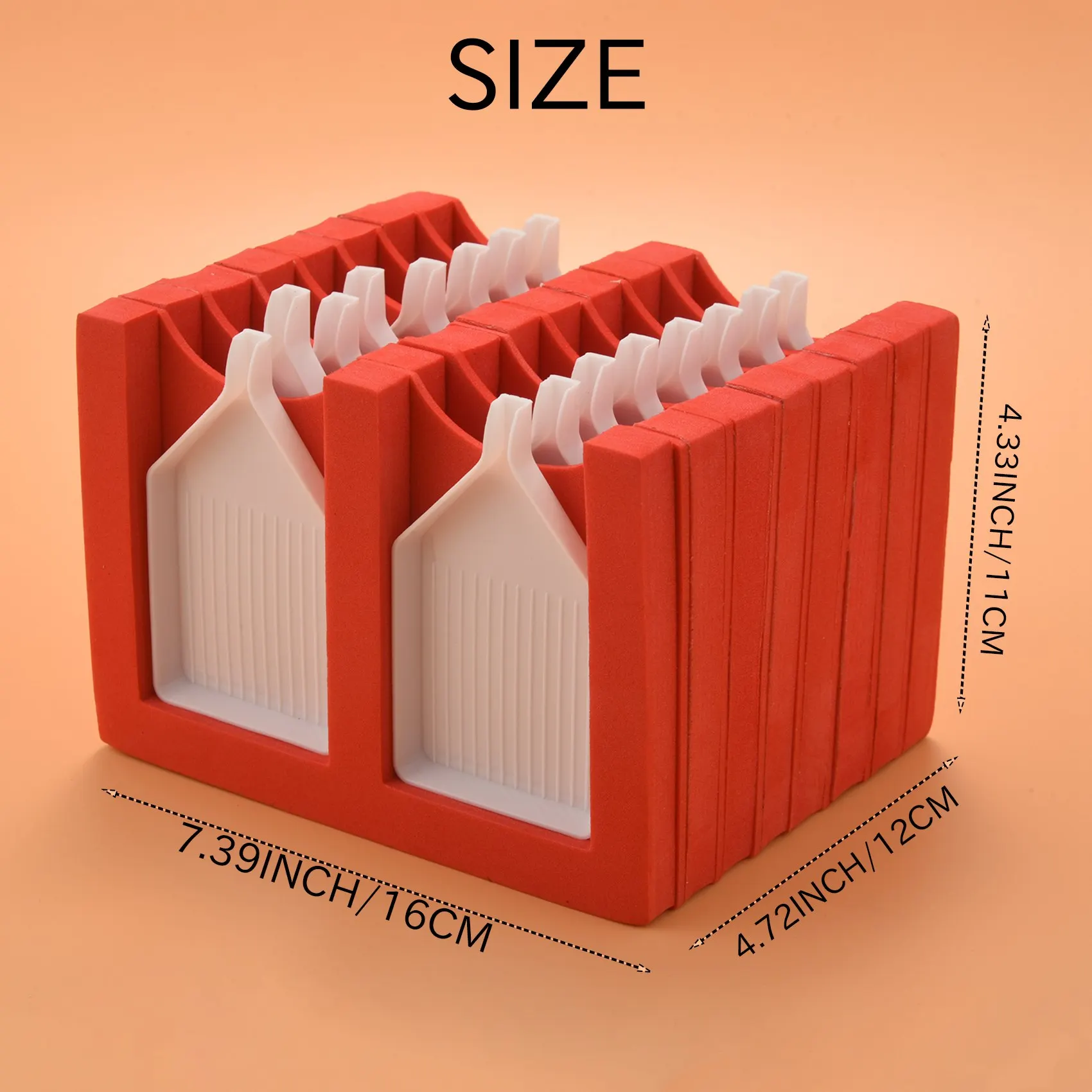 ADP-16 Slots Tray Organizer Accessoires Tray Tools Kits Organizer Rood