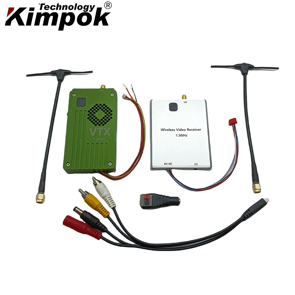 40Km Los Fpv 1.5Ghz 8W Wireless Video Transmitter and Receiver for Image Transmission