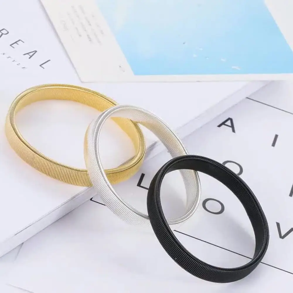 

Fashion Wristband Shirt Sleeve Holder Metal Arm Bands Hold Ups Garter Shroud Ring Bracelet Elastic Non-slip Hoop Armband