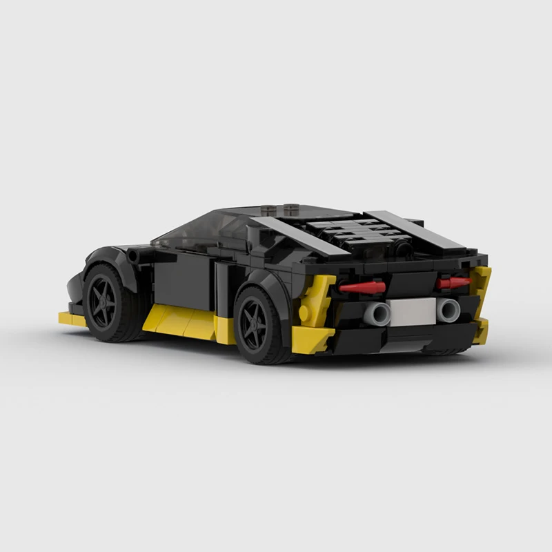 MOC Lambo Set Veneno Aventador Sian Huracan Sports Car Building Blocks Speed Racing Vehicle Bricks Garage Toys Gifts For Kid Boy