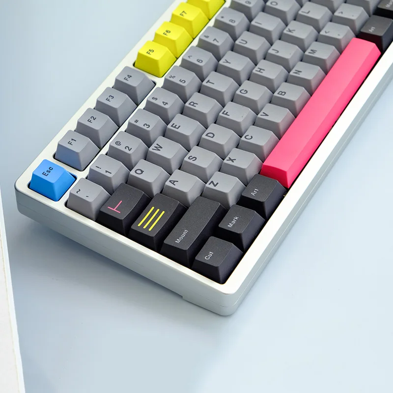 GMK 129 Schlüssel Vorgedruckten PBT Keycap DYE-SUB Kirsche Profil Nach Keycap Für Cherry MX Schalter GMMK NT75 Mechanische tastatur