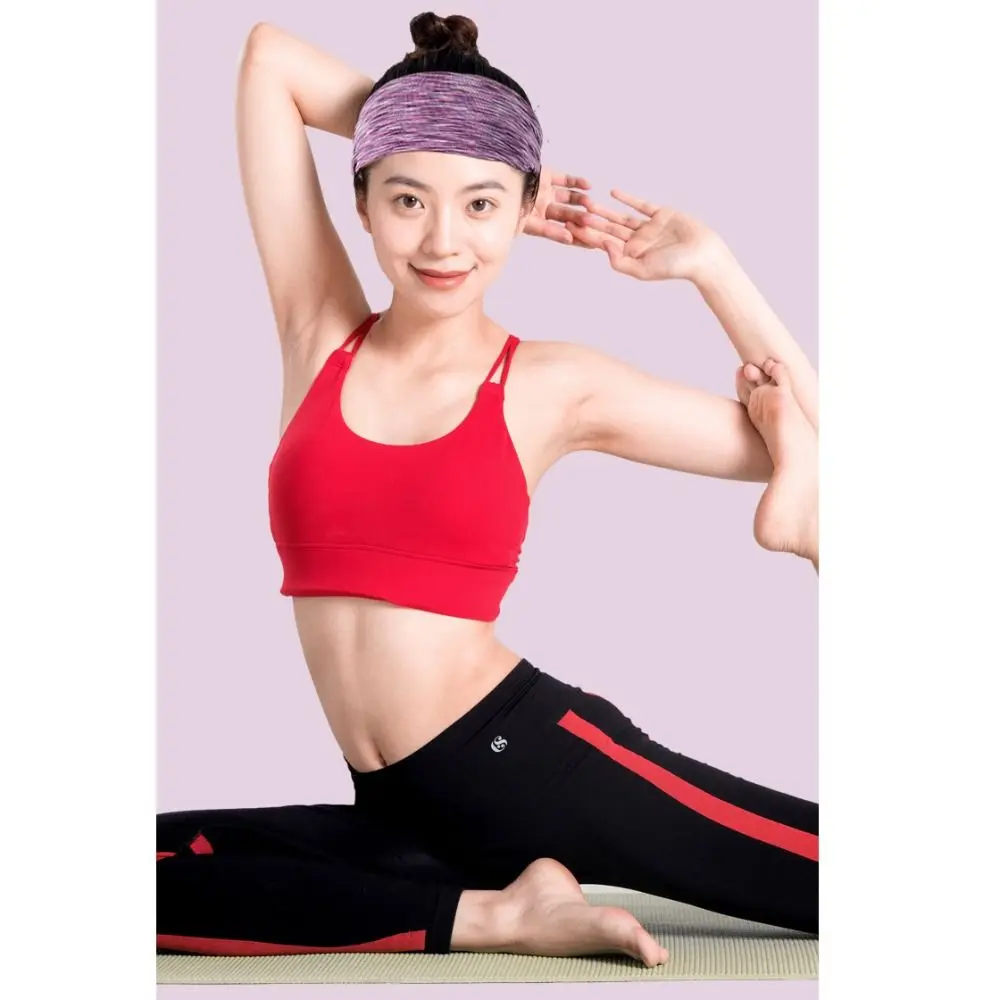 Elastic Sports Headbands Fitness Hair Accessories Breathable Stretchy Wide Hair Bands Non Slip Anti-perspirant Sweatband