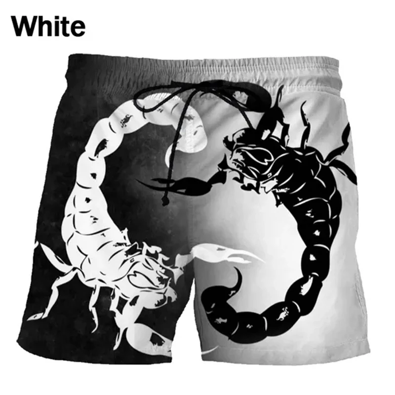 Skorpion Design Herren Strand Shorts Fitness schnell trocknenden Badeanzug lustige Straße Spaß 3D Shorts für Männer Kinder Kleidung Badehose