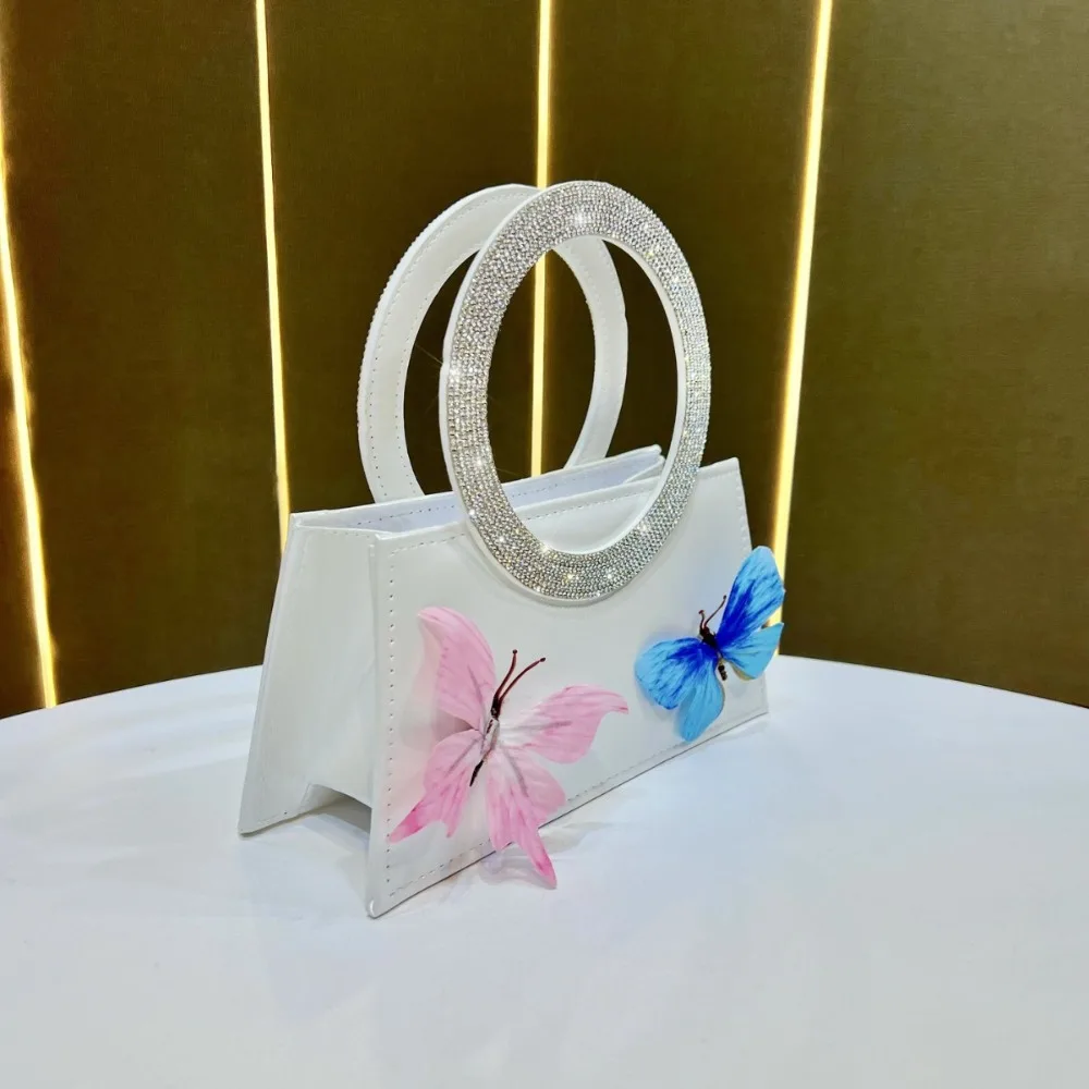 

Fashion New Niche Butterfly Handbag Luxury Party Party Hand Bag Women's Diamond-encrusted Shoulder Bag