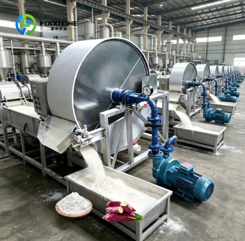 Línea de Producción Automática de Almidón, Sistema de Procesamiento Industrial para la Fabricación de Maíz, Patata y Yuca