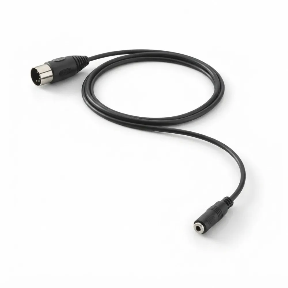 3.5mm Female Din 5 Pin MIDI Cable DIN5P Male Conversion Cable Audio Adapter Cord High Quality Stereo Jack