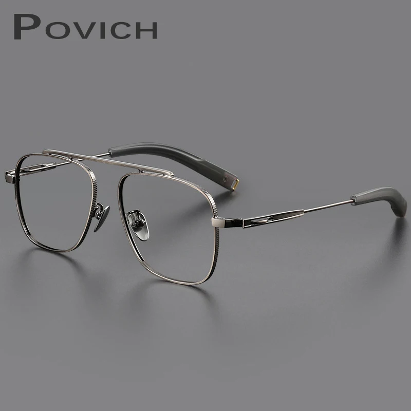 

POVICH Street Fashion Glasses Frame Myopia Recipe Prescription Eyewear Square LIGHTWEIGHT Ocular Men Clear Optical Punk Eyewear