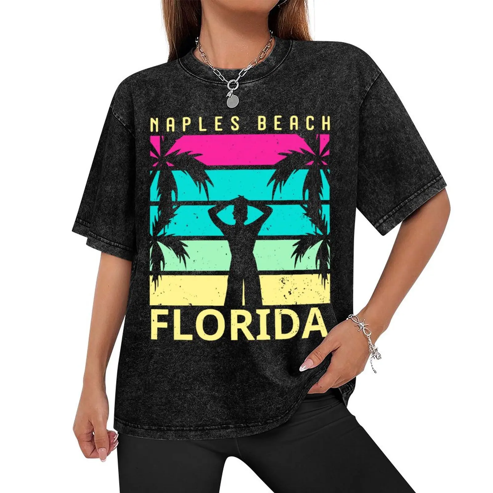 naples beach vacation florida summer beaches T-Shirt blacks anime clothes graphics boys animal print plain black t shirts men