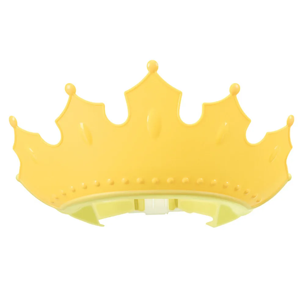 

Kids Shampoo Hat Crown Shape Adjustable Waterproof Bath Cap Protect Eyes Ears Prevention for Children Toddler Baby