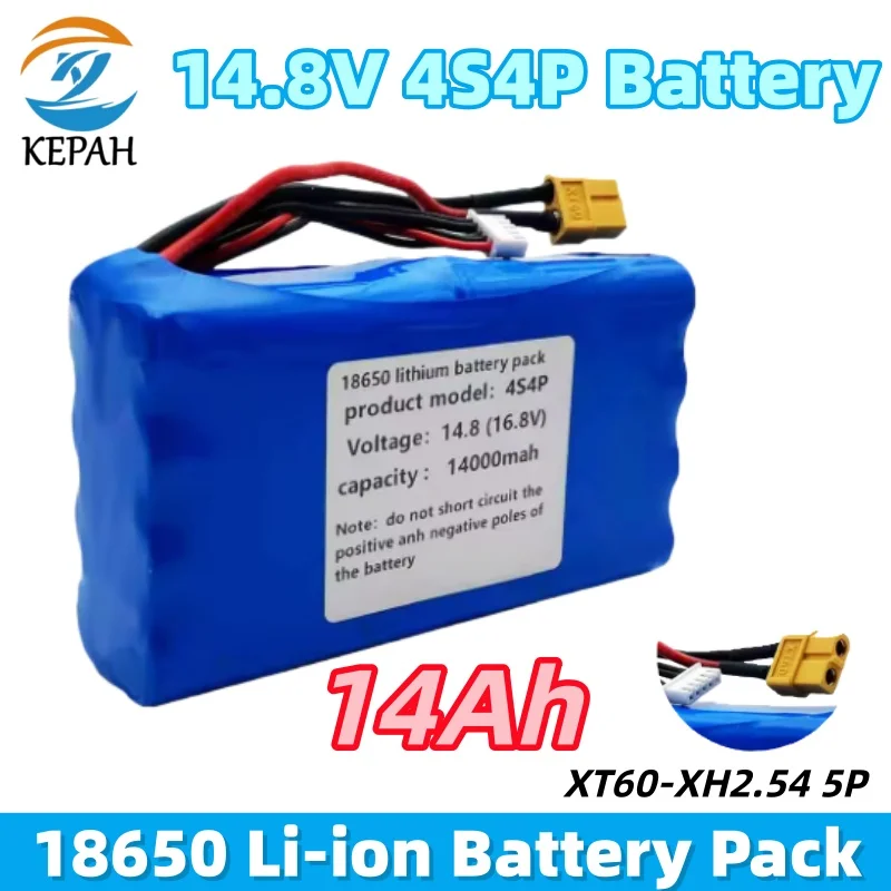 

14,8 В (16,8 В) 14 Ач 18650 литиевая батарея | 4S4P аккумуляторные силовые элементы для многороторного беспилотного летательного автомобиля