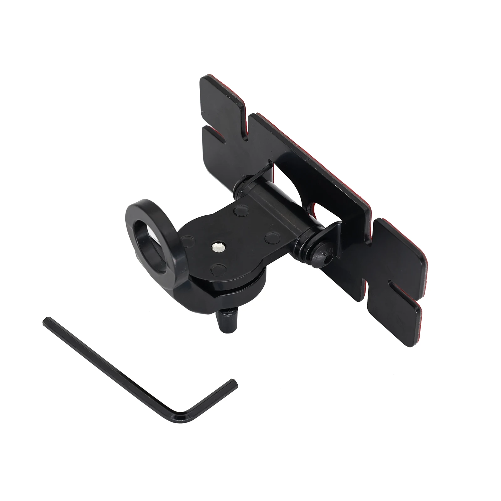 Supporto per antenna per auto in metallo con clip Mini 3M (tipo adesivo, nero)