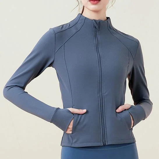 

New Yoga Suits Coat Women Tight Long-sleeved Top Shirt Running Fitness Slimming Versatile Yoga Jacket Training Sports Top Jacket