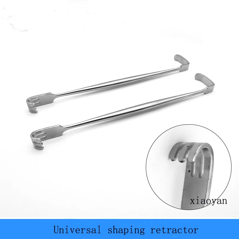 Orthopaedic double head retractor plastic surgery take soft rib instruments tools eyelid skin bag retractor short strip