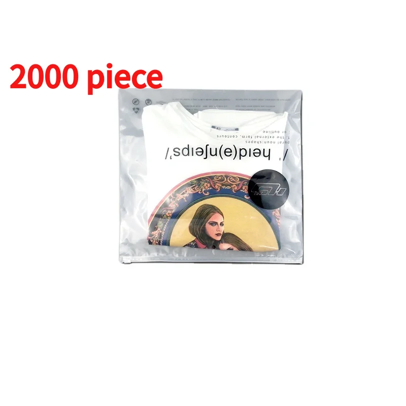 20 00piece.Custom.Factory direct Eco biodegradable plastic corn starch custom ziplock bag clothing