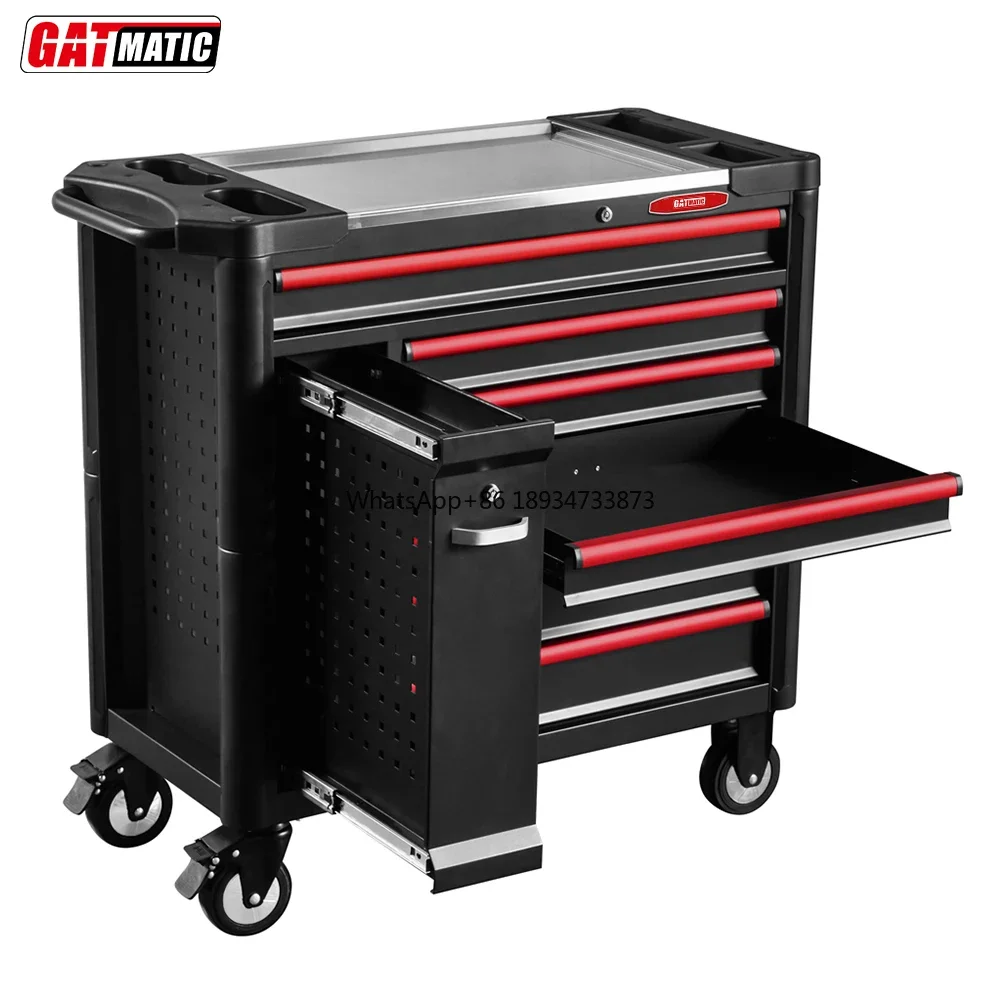 Professional Heavy-Duty Metal Mobile Workbench New Model Tool Trolley Cabinet for Car Repair for Workshop Use