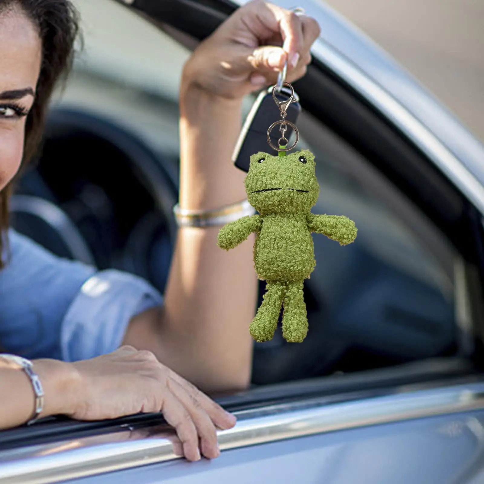 ぬいぐるみカエルキーホルダーバッグチャームコレクションぬいぐるみバッグペンダント子供男性女性誕生日電話バックパック学生新年
