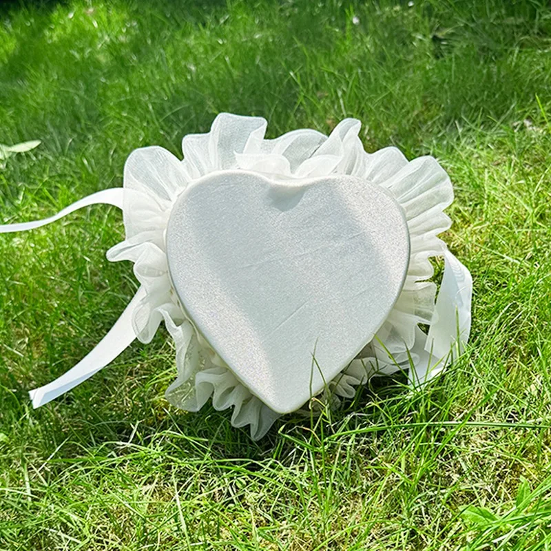 Cesta de flores de amor para boda, 1 piezas, lazo de perlas, cesta de flores de dispersión para niño, utilería Ritual de Iglesia