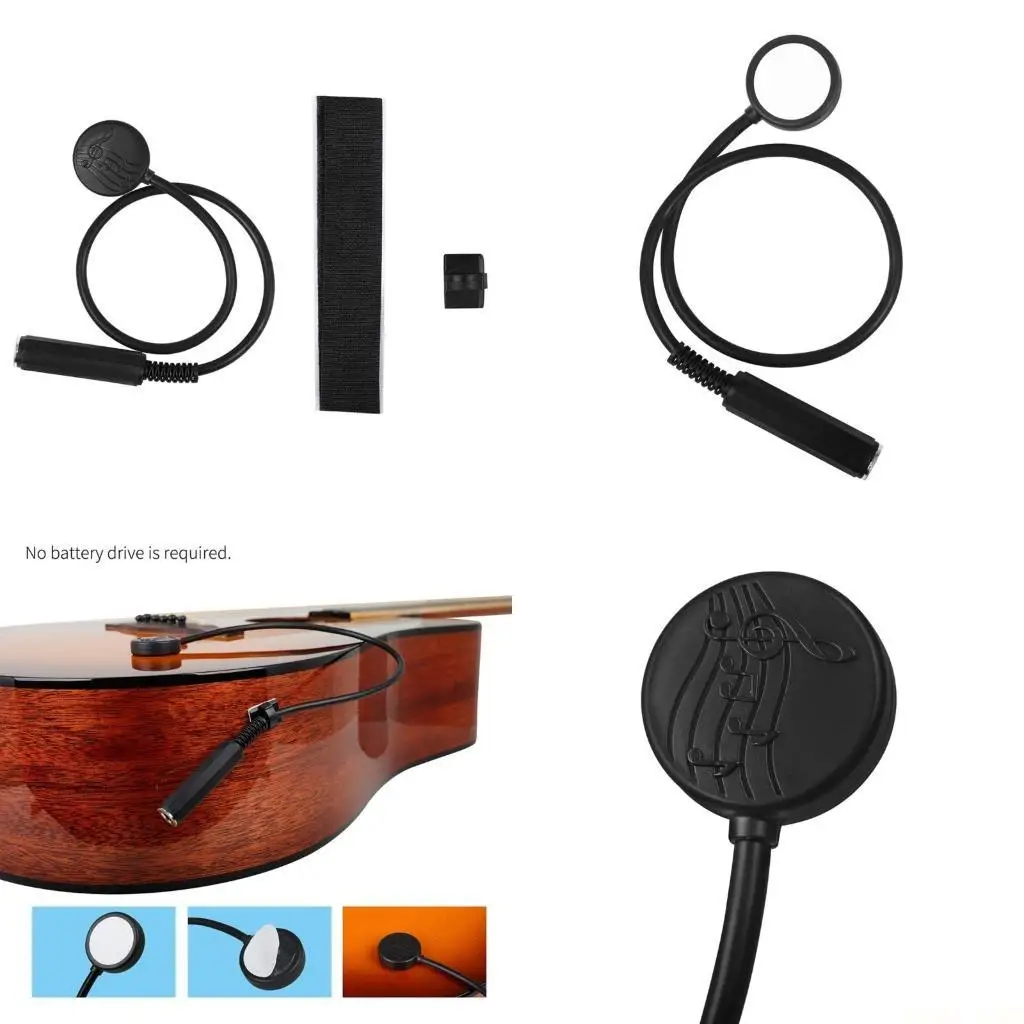 

U2JB Guitar Acoustic Patch Pickup Audios Piezo Contact Pickup Guitar Accessory