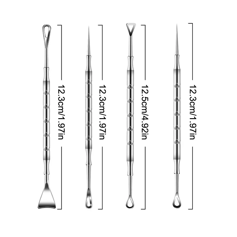 Rimozione di punti neri Brufolo Popper Strumento Acne Ago Rimozione Trattamento Punti bianchi Popping Zit Naso Viso Estrattore di imperfezioni Detergente