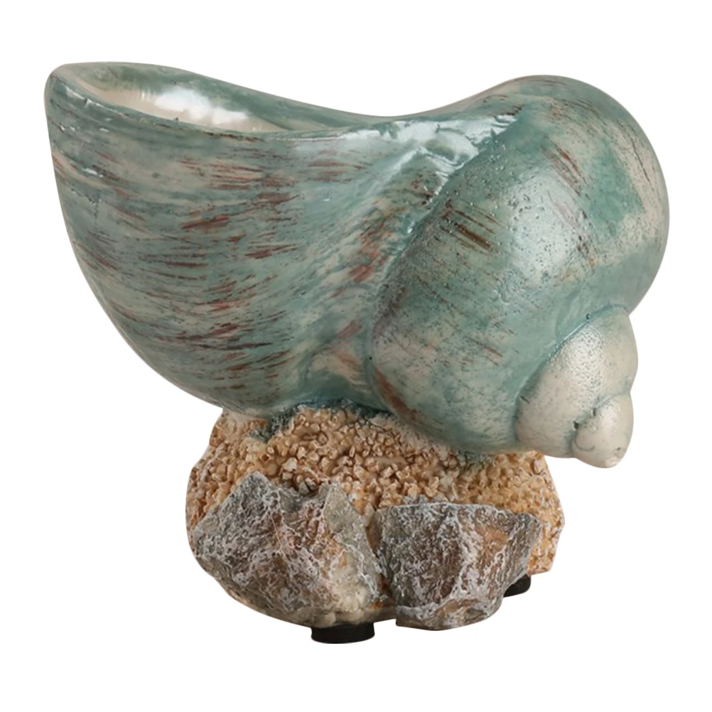 

1pcs Resin Seashell Table Sculpture Marine Coastal Decor Accent Dining Room Bedroom Office Beach Lovers Ocean Enthusiasts Shell