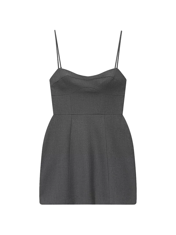 HH Vrouw Nieuwe Mouwloze Rits Veelzijdige Sexy Backless Jarretelrokje Vrouwelijke Lente Casual Fashion Party Effen Kleur Rok