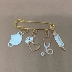 Fashionable Nurses Doctors Brooches Medical Staff Multiple Accessories Pins Clothing Denim Pendants Accessories