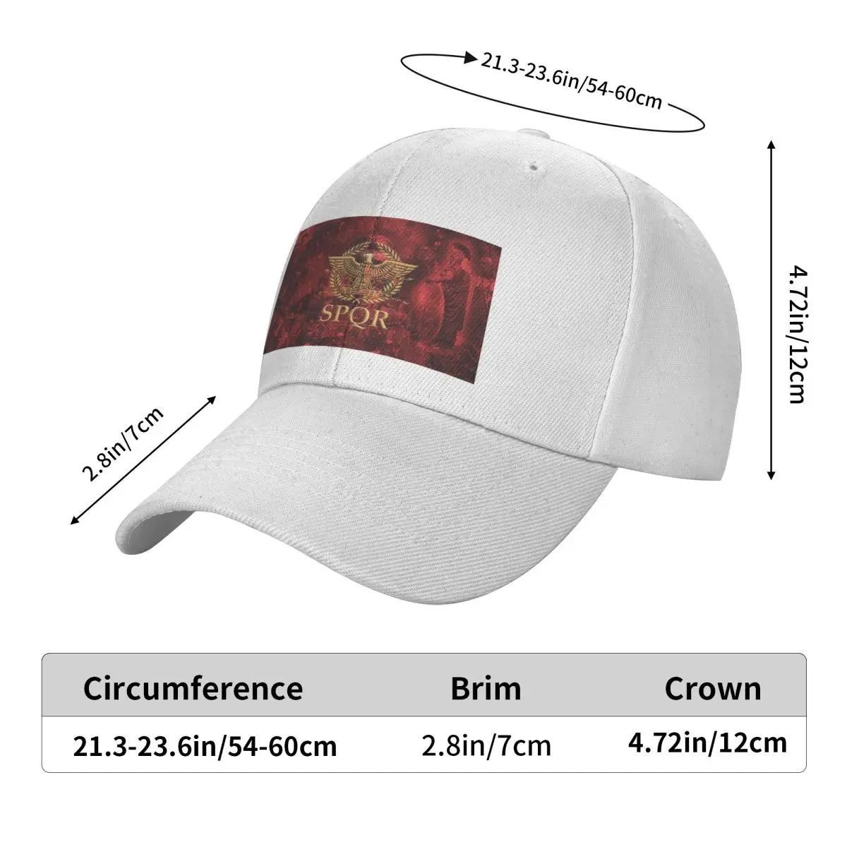 Gold Roman Imperial Eagle SPQR Cap Fashion Casual Baseball Caps Adjustable Hat Hip Hop Summer Unisex Baseball Hats