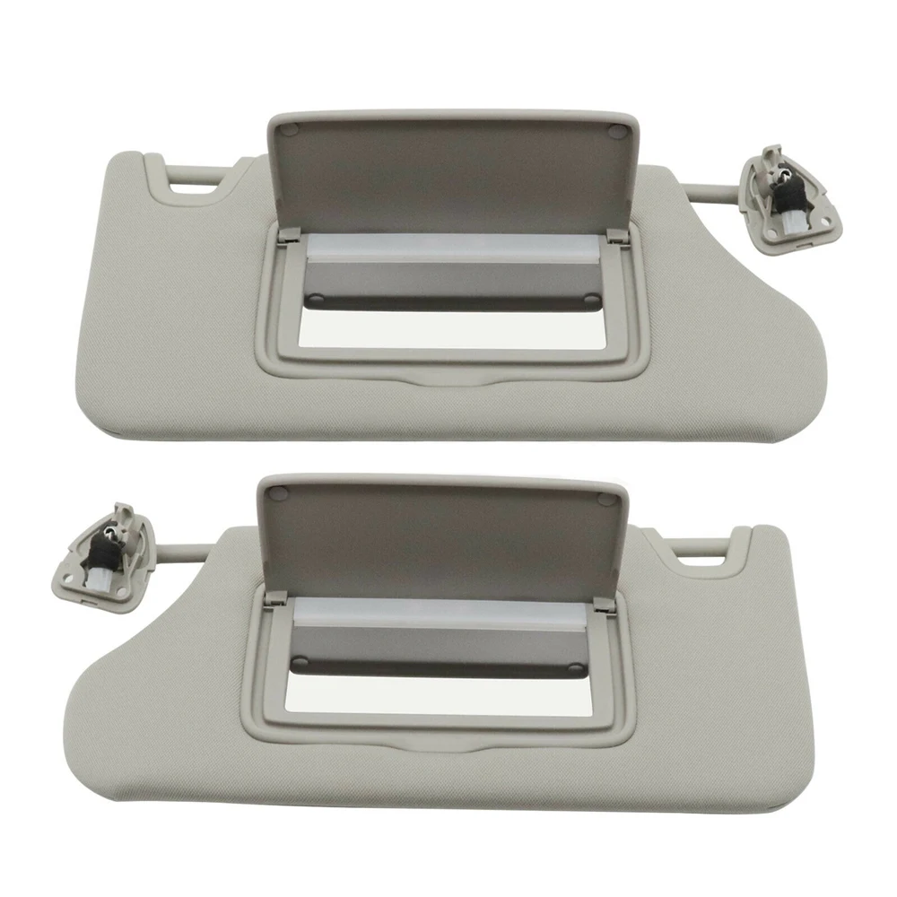 For Nissan Altima 2013-2018 Sun Visor Driver Passenger Set Pair Gray Lighted