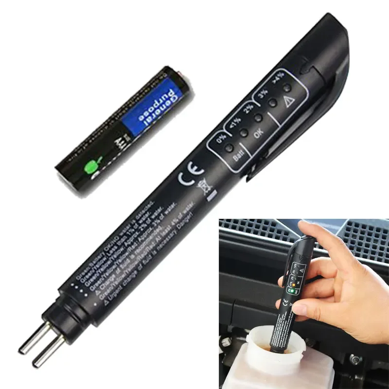 

Car Brake Fuid Brake Oil Testing Pen Vehicle Brake Fluid Tester Oil Quality Test with Liquid LED Display Testing Tools