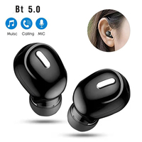 X9 Mini Single Bluetooth Wireless Headset Stereo Sound Headphones Noise Canceling Sleeping Earphones For Sports Working Hiking