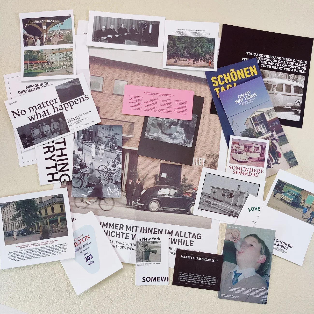 شخصيات OAB الكورية 202hosil مجلة المناظر الطبيعية الرجعية سكرابوكينغ المواد الزخرفية التصوير الفوتوغرافي ملصق حزمة