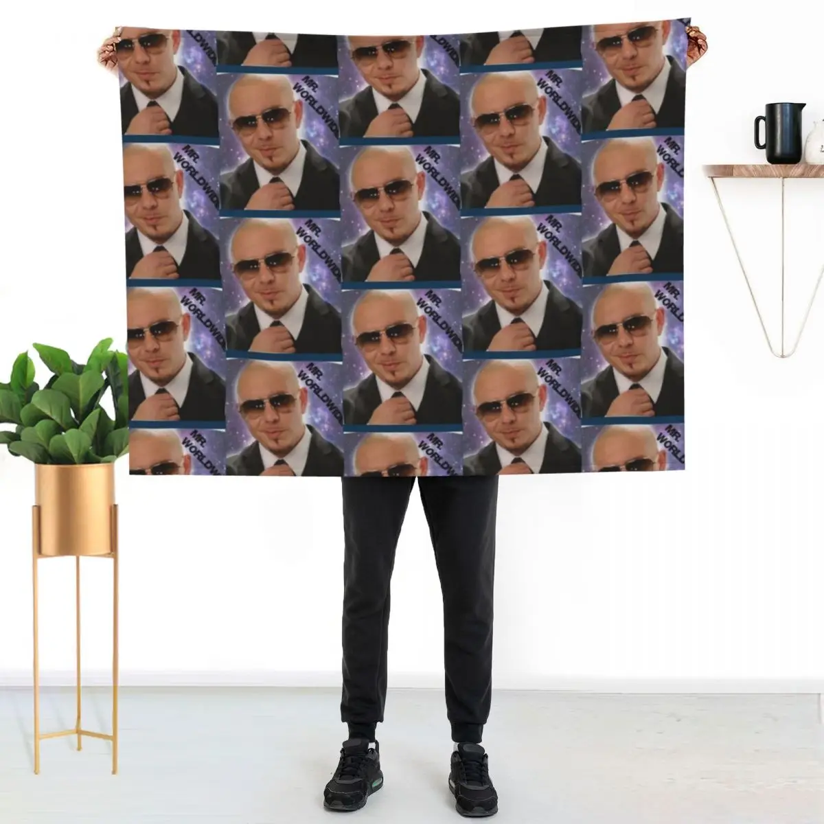 Mr Worldwide Throw Blanket Thin Plush anime Soft Beds christmas gifts Decorative Sofa Blankets