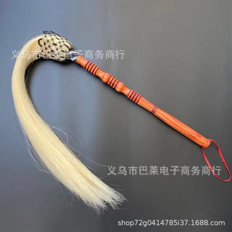 

Imitation Horsehair Tai Chi Whisk Taoist Performance Flail