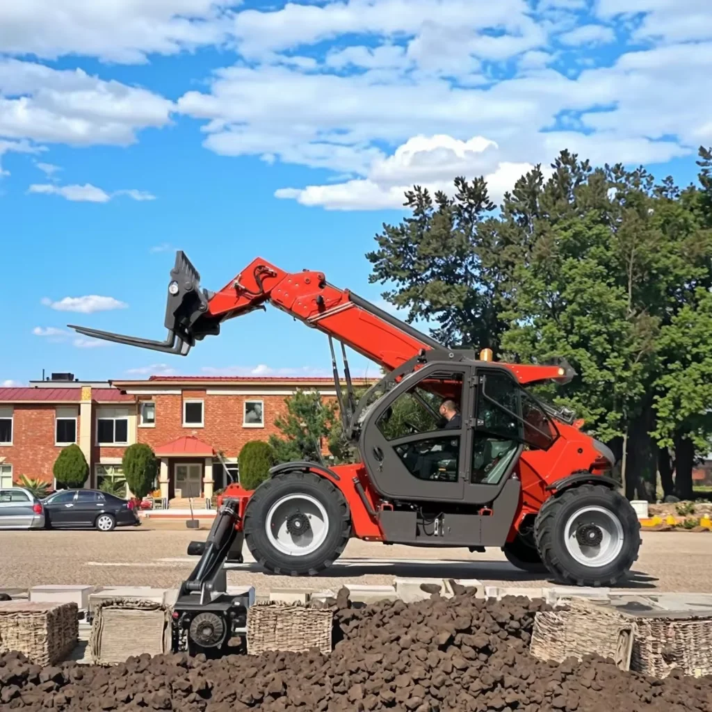 10m 6m Telescopic Handler Mini Rough Terrain Forklift 3.5ton Telehandler Diesel 4WD SITC T3510
