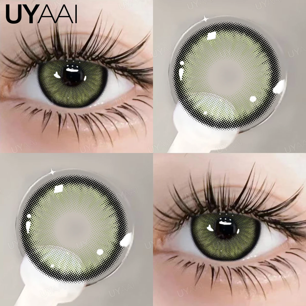 UYAAI NIEUWE Blue Eye Kleur Lens 1 Paar Groen Gekleurde Leerlingen voor Ogen Natuurlijke y2k Mode Lenzen Koreaanse Stijl Colorcon Oogcontacten