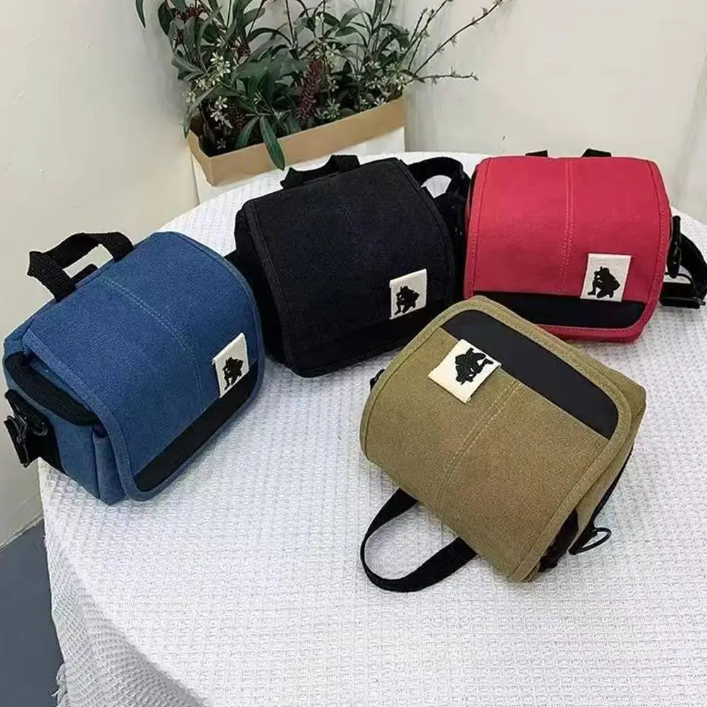 Canvas Camera Bag Case Bag For Canon EOS M10 M6 M5 SX60 SX50 SX30 SX510 1100D 1200D 1300D 450D 500D 600D 550D 18-55mm Lens view 2