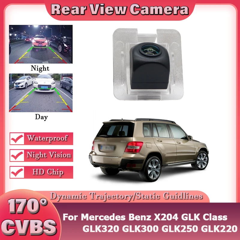 

Автомобильная камера заднего вида 1080P для Mercedes Benz X204 GLK Class GLK320 GLK300 GLK250 GLK220 2009-2015, автомобильный ЖК-монитор заднего вида