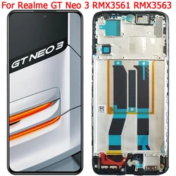 Original For Realme GT Neo 3 LCD Display Touch Screen With Frame 6.7