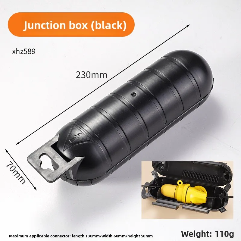 Outdoor Waterproof Socket Junction Box - High - Strength and Safe. Made of Plastic, One - in - one - out Design.