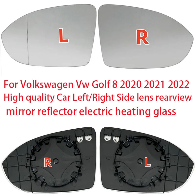 For Volkswagen Vw Golf 8 2020 2021 2022 High quality Car Left/Right Side lens rearview mirror reflector electric heating glass