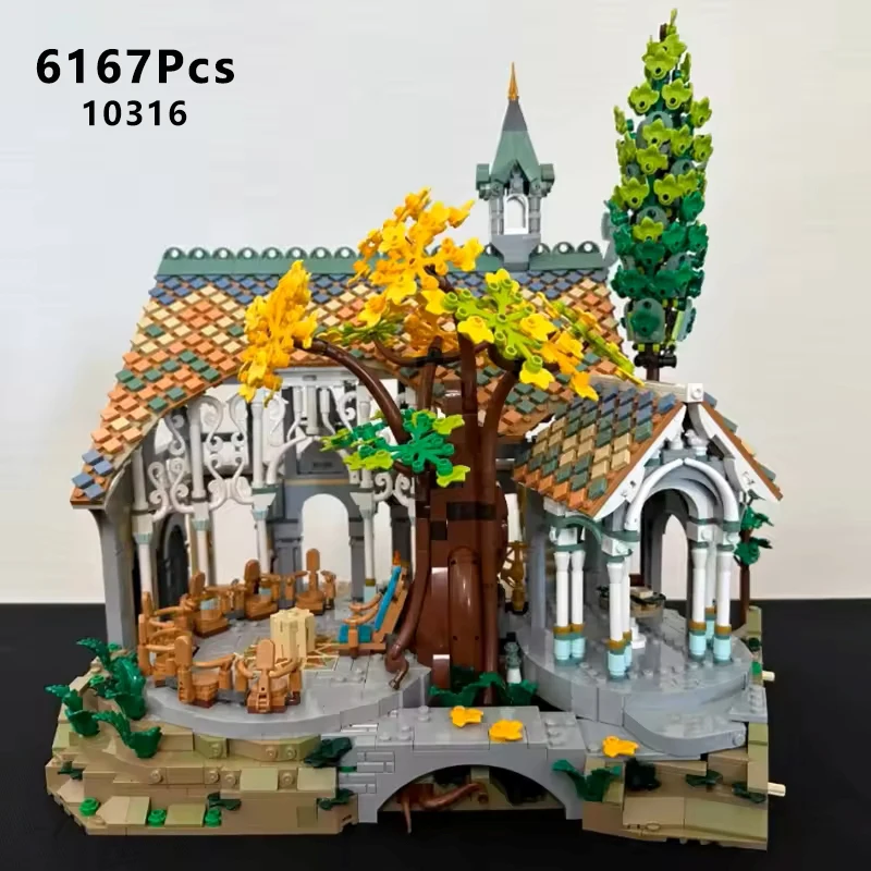 6167 pièces Blocs de construction modèle maison, jouets d'assemblage de bâtiments de rue, décoration de bureau, cadeaux d'anniversaire, compatibles 10316