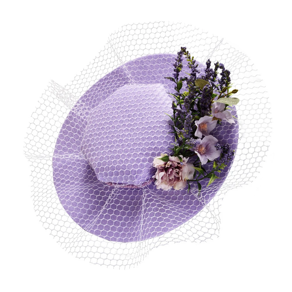

Women Hat Woolen Felt Material Lightweight Compact Size Unique Charm Photography Masquerade Wedding Church Cocktail Tea Party