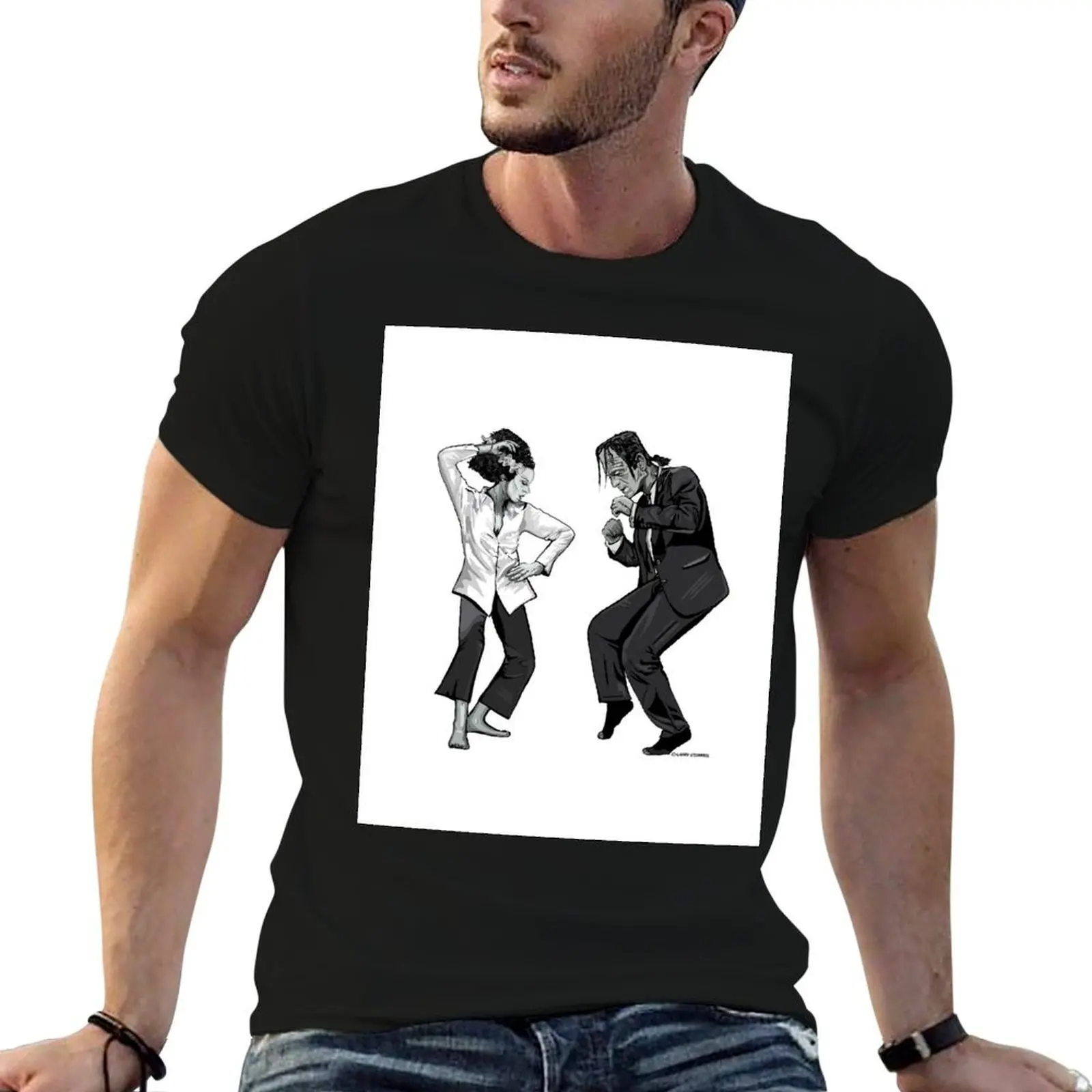 

Pulp man with t Frankenstein t shirts prints T-Shirt shirt cotton
