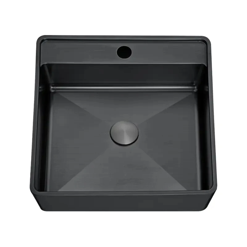Exquisite high-end PVD stainless steel 304 washbasin countertop bathroom sink