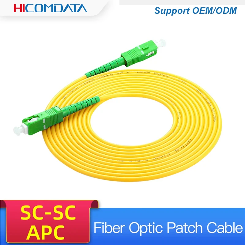 Kabel krosowy jednomodowy światłowód SC/APC SC SC SM 2.0mm 3.0mm 9/125um FTTH kabel światłowodowy Jumper światłowodowy optyczny 1m