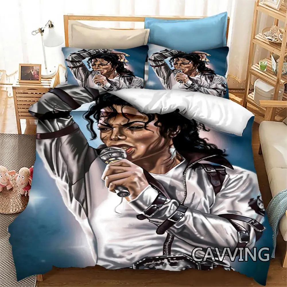 Michael Jackson  3D Bedding Set Duvet Covers & Pillow Cases Comforter Quilt Cover Home Textile (US/EU/AU Sizes)   R02