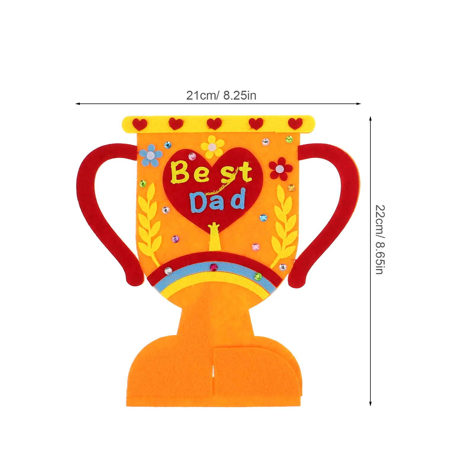 4-delige vaderdag trofee knutselset kinderen doe-het-zelf papier ambacht creatief handgemaakt cadeau voor thuisactiviteiten